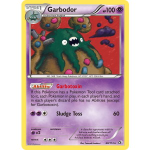 Rare Holo Garbodor 68/113 Pokemon TCG Black & White Legendary Treasures