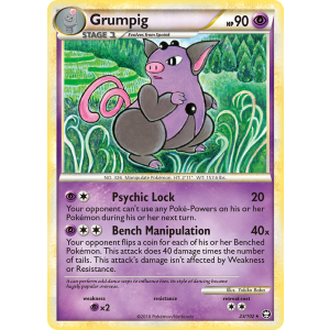 Grumpig 23/102 Pokemon TCG HeartGold & SoulSilver HSTriumphant