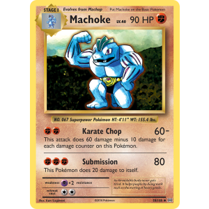 Machoke 58/108 Pokemon TCG XY Evolutions