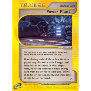 Power Plant 139/147 Pokemon TCG E-Card Aquapolis