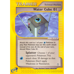 Water Cube 01 140/147 Pokemon TCG E-Card Aquapolis