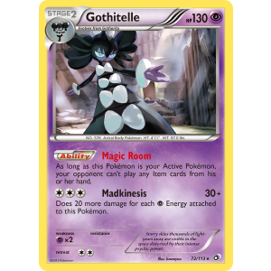 Rare Holo Gothitelle 72/113 Pokemon TCG Black & White Legendary Treasures