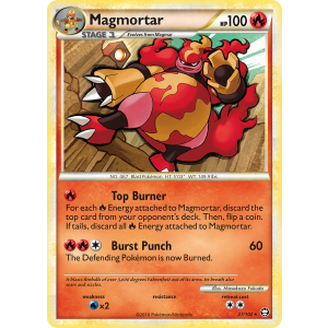 Magmortar 27/102 Pokemon TCG HeartGold & SoulSilver HSTriumphant