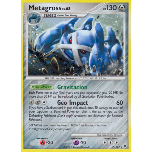 Rare Holo Metagross 7/147 Pokemon TCG Platinum Supreme Victors