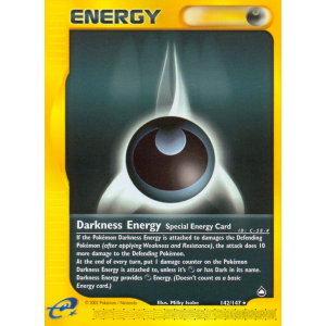 Darkness Energy 142/147 Pokemon TCG E-Card Aquapolis