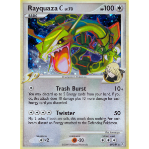 Rare Holo Rayquaza C 8/147 Pokemon TCG Platinum Supreme Victors