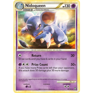 Nidoqueen 28/102 Pokemon TCG HeartGold & SoulSilver HSTriumphant