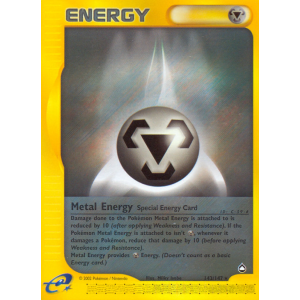 Metal Energy 143/147 Pokemon TCG E-Card Aquapolis