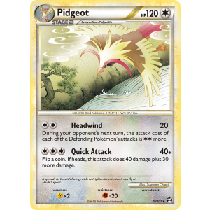 Pidgeot 29/102 Pokemon TCG HeartGold & SoulSilver HSTriumphant