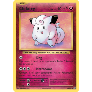 Rare Holo Clefairy 63/108 Pokemon TCG XY Evolutions