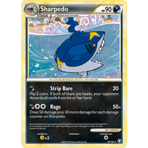 Sharpedo 30/102 Pokemon TCG HeartGold & SoulSilver HSTriumphant