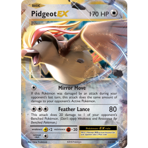 Rare Holo EX Pidgeot-EX 64/108 Pokemon TCG XY Evolutions