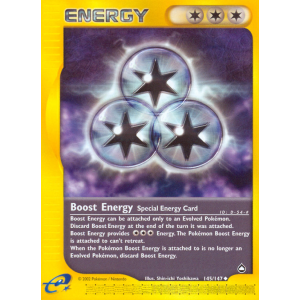 Boost Energy 145/147 Pokemon TCG E-Card Aquapolis