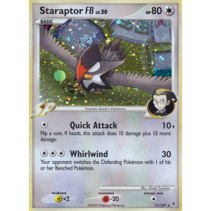 Rare Holo Staraptor FB 11/147 Pokemon TCG Platinum Supreme Victors