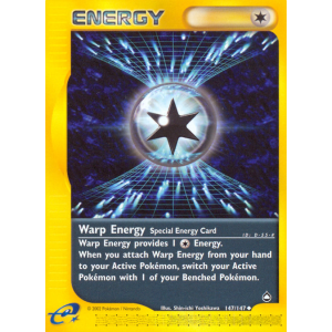 Warp Energy 147/147 Pokemon TCG E-Card Aquapolis