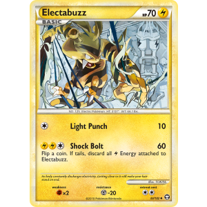 Electabuzz 33/102 Pokemon TCG HeartGold & SoulSilver HSTriumphant