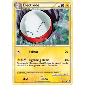 Electrode 34/102 Pokemon TCG HeartGold & SoulSilver HSTriumphant