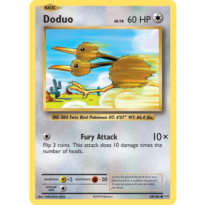 Doduo 69/108 Pokemon TCG XY Evolutions