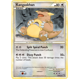 Kangaskhan 36/102 Pokemon TCG HeartGold & SoulSilver HSTriumphant