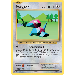 Porygon 71/108 Pokemon TCG XY Evolutions