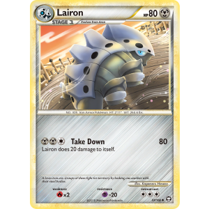 Lairon 37/102 Pokemon TCG HeartGold & SoulSilver HSTriumphant