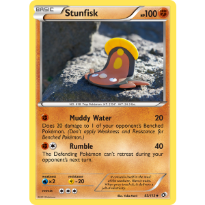 Stunfisk 83/113 Pokemon TCG Black & White Legendary Treasures