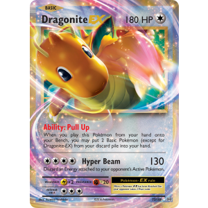 Rare Holo EX Dragonite-EX 72/108 Pokemon TCG XY Evolutions