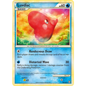 Luvdisc 39/102 Pokemon TCG HeartGold & SoulSilver HSTriumphant