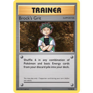 Brock's Grit 74/108 Pokemon TCG XY Evolutions