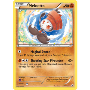 Meloetta 86/113 Pokemon TCG Black & White Legendary Treasures