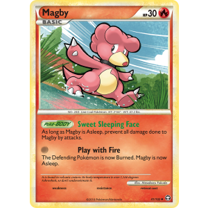 Magby 41/102 Pokemon TCG HeartGold & SoulSilver HSTriumphant