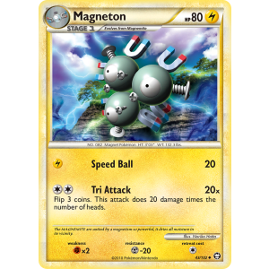 Magneton 43/102 Pokemon TCG HeartGold & SoulSilver HSTriumphant