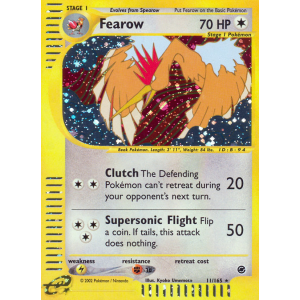 Rare Holo Fearow 11/165 Pokemon TCG E-Card Expedition Base Set