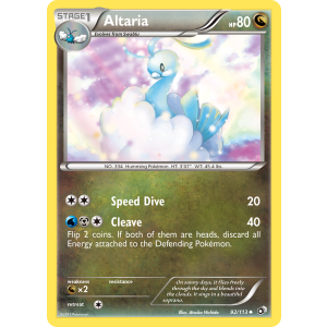 Altaria 92/113 Pokemon TCG Black & White Legendary Treasures