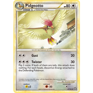 Pidgeotto 47/102 Pokemon TCG HeartGold & SoulSilver HSTriumphant