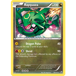 Rare Holo Rayquaza 93/113 Pokemon TCG Black & White Legendary Treasures