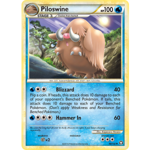 Piloswine 48/102 Pokemon TCG HeartGold & SoulSilver HSTriumphant