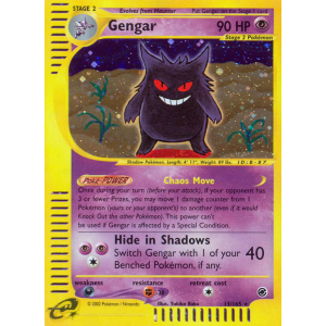 Rare Holo Gengar 13/165 Pokemon TCG E-Card Expedition Base Set