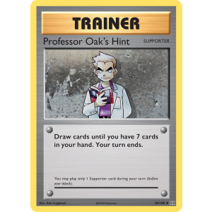 Professor Oak's Hint 84/108 Pokemon TCG XY Evolutions