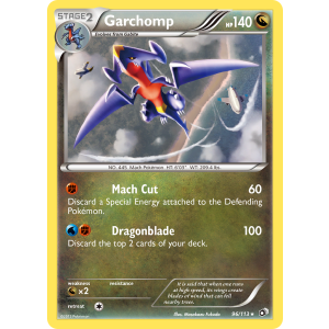 Rare Holo Garchomp 96/113 Pokemon TCG Black & White Legendary Treasures