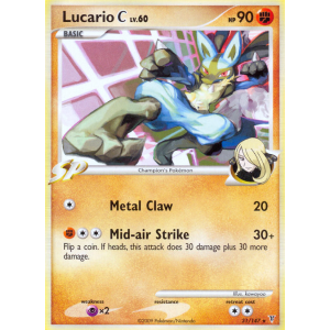 Lucario C 31/147 Pokemon TCG Platinum Supreme Victors