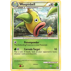 Weepinbell 53/102 Pokemon TCG HeartGold & SoulSilver HSTriumphant