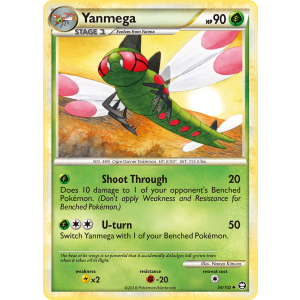 Yanmega 54/102 Pokemon TCG HeartGold & SoulSilver HSTriumphant