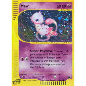 Rare Holo Mew 19/165 Pokemon TCG E-Card Expedition Base Set