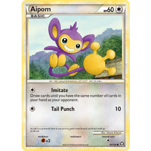 Aipom 55/102 Pokemon TCG HeartGold & SoulSilver HSTriumphant