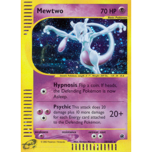 Rare Holo Mewtwo 20/165 Pokemon TCG E-Card Expedition Base Set