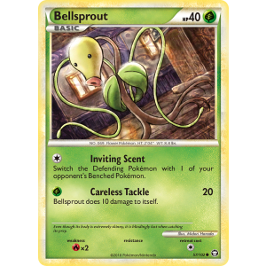 Bellsprout 57/102 Pokemon TCG HeartGold & SoulSilver HSTriumphant