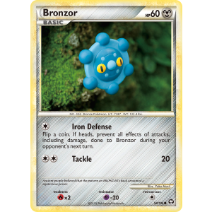 Bronzor 58/102 Pokemon TCG HeartGold & SoulSilver HSTriumphant