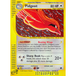 Rare Holo Pidgeot 23/165 Pokemon TCG E-Card Expedition Base Set