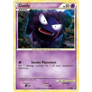 Gastly 63/102 Pokemon TCG HeartGold & SoulSilver HSTriumphant